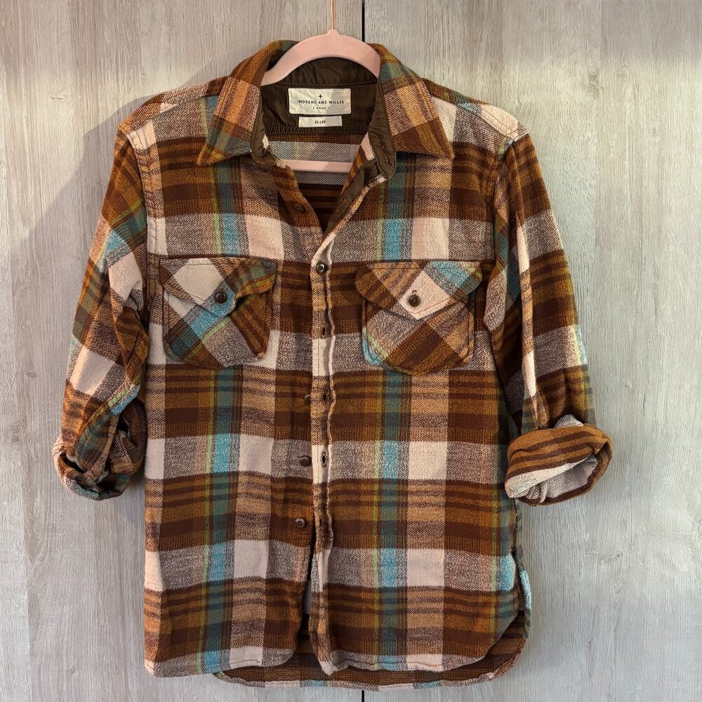 Imogene + Willi Ellie Button Down Plaid Flannel - image 1